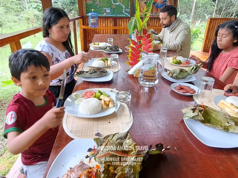 family-lunch-on-amazon-travel